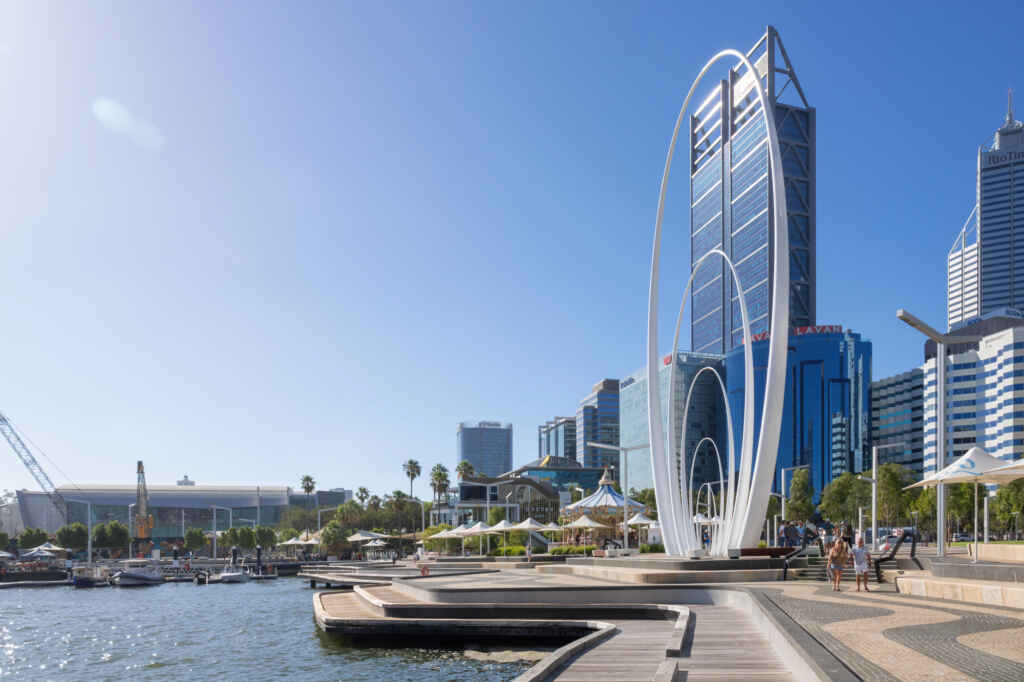 Disability day activities - View of Elizabeth Quay next to the water.